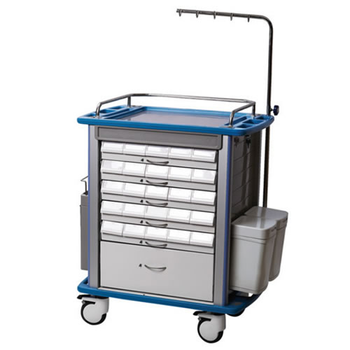 Model HZ-T7 Medicine Trolley (Double-Sided)